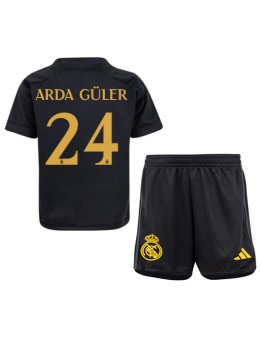 Otroški Nogometna dresi replika Real Madrid Arda Guler #24 Tretji 2023-24 Kratek rokav (+ hlače)